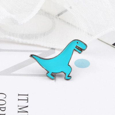 10 Style Cute Dinosaurs Enamel Pins Δημιουργικές καρφίτσες ζώων Διακόσμηση σακιδίου πλάτης για παιδιά Κοσμήματα Γυναικείο παλτό Καρφίτσα με πέτο Δώρο