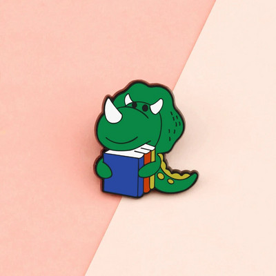 10 Style Cute Dinosaurs Enamel Pins Δημιουργικές καρφίτσες ζώων Διακόσμηση σακιδίου πλάτης για παιδιά Κοσμήματα Γυναικείο παλτό Καρφίτσα με πέτο Δώρο