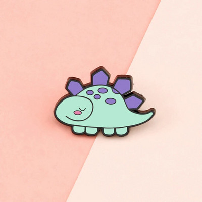 10 Style Cute Dinosaurs Enamel Pins Δημιουργικές καρφίτσες ζώων Διακόσμηση σακιδίου πλάτης για παιδιά Κοσμήματα Γυναικείο παλτό Καρφίτσα με πέτο Δώρο