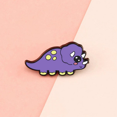 10 Style Cute Dinosaurs Enamel Pins Δημιουργικές καρφίτσες ζώων Διακόσμηση σακιδίου πλάτης για παιδιά Κοσμήματα Γυναικείο παλτό Καρφίτσα με πέτο Δώρο