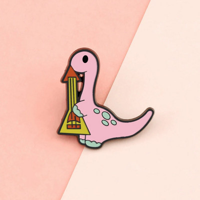10 Style Cute Dinosaurs Enamel Pins Δημιουργικές καρφίτσες ζώων Διακόσμηση σακιδίου πλάτης για παιδιά Κοσμήματα Γυναικείο παλτό Καρφίτσα με πέτο Δώρο