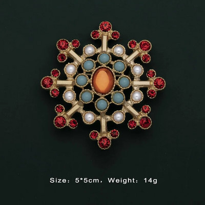 Baroka vintage zelta krāsas kristāla pērles piespraudes Piespraudes dārgakmens dobas ģeometriskas taisnstūra saktas apkakle sievietēm rotaslietas