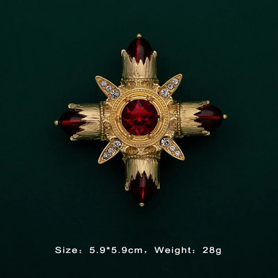 Baroka vintage zelta krāsas kristāla pērles piespraudes Piespraudes dārgakmens dobas ģeometriskas taisnstūra saktas apkakle sievietēm rotaslietas