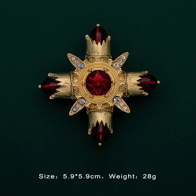 Baroka vintage zelta krāsas kristāla pērles piespraudes Piespraudes dārgakmens dobas ģeometriskas taisnstūra saktas apkakle sievietēm rotaslietas