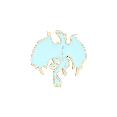 Jauka Pūķa Emaljas Spraudīte Melns Balts Briesmonis Piespraudes Krekls Atloks Soma Žetons Karikatūra Juvelierizstrādājumi Dāvana Draugiem Bērni