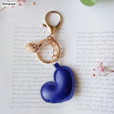 Γυναικείο Δερμάτινο Μπρελόκ Καρδιά Νέο Δερμάτινο Μπρελόκ Πεντάγραμμο Αστερίας με φύλλο Κρεμαστό Μπρελόκ Τσάντα Μπρελόκ Δώρο πάρτι JK3147