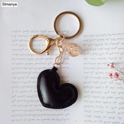 Γυναικείο Δερμάτινο Μπρελόκ Καρδιά Νέο Δερμάτινο Μπρελόκ Πεντάγραμμο Αστερίας με φύλλο Κρεμαστό Μπρελόκ Τσάντα Μπρελόκ Δώρο πάρτι JK3147