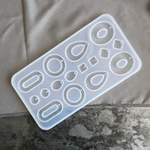 Mucegai din rășină epoxidică cristal, cercei, turnare cu pandantiv, matriță din silicon, artizanat, instrumente decorative pentru realizarea de bijuterii, dropship