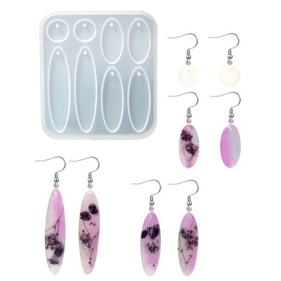 Mucegai din rășină epoxidică cristal, cercei, turnare cu pandantiv, matriță din silicon, artizanat, instrumente decorative pentru realizarea de bijuterii, dropship