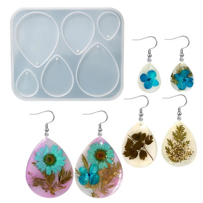 Mucegai din rășină epoxidică cristal, cercei, turnare cu pandantiv, matriță din silicon, artizanat, instrumente decorative pentru realizarea de bijuterii, dropship