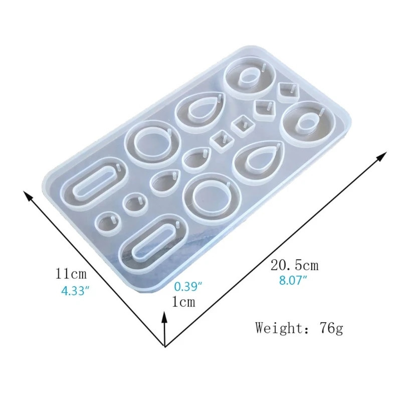 Mucegai din rășină epoxidică cristal, cercei, turnare cu pandantiv, matriță din silicon, artizanat, instrumente decorative pentru realizarea de bijuterii, dropship