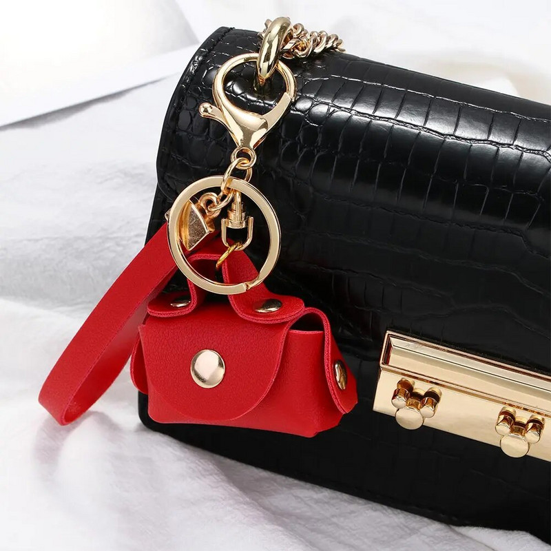 Jauki Kawaii Mini Bag atslēgu piekariņi Creative Jauki Atslēgu piekariņš Sievietēm Meitenēm Automašīnas Maks Kulons Atslēgu piekariņi Dāvanu Atslēgu piekariņš