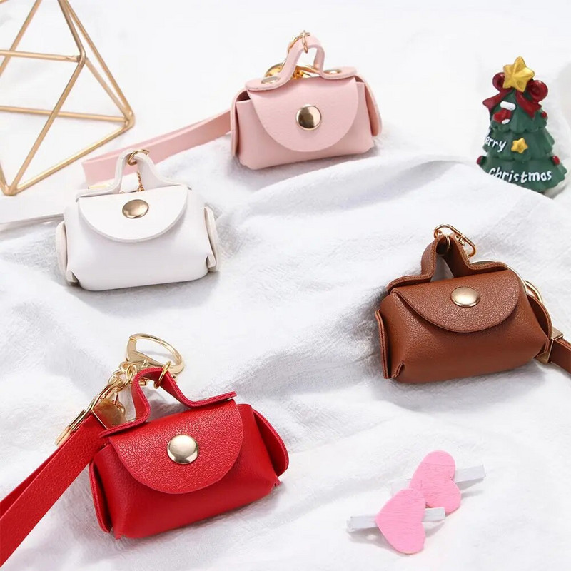 Jauki Kawaii Mini Bag atslēgu piekariņi Creative Jauki Atslēgu piekariņš Sievietēm Meitenēm Automašīnas Maks Kulons Atslēgu piekariņi Dāvanu Atslēgu piekariņš