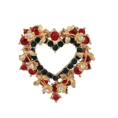 Πολυτελής έξοχη χριστουγεννιάτικη καρφίτσα καρφίτσα χιονάνθρωπος Άγιος Βασίλης Μπότα γιρλάντα μόδας κοσμήματα Χριστουγεννιάτικη διακόσμηση καρφίτσες