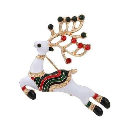 Πολυτελής έξοχη χριστουγεννιάτικη καρφίτσα καρφίτσα χιονάνθρωπος Άγιος Βασίλης Μπότα γιρλάντα μόδας κοσμήματα Χριστουγεννιάτικη διακόσμηση καρφίτσες