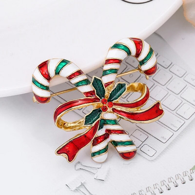 Πολυτελής έξοχη χριστουγεννιάτικη καρφίτσα καρφίτσα χιονάνθρωπος Άγιος Βασίλης Μπότα γιρλάντα μόδας κοσμήματα Χριστουγεννιάτικη διακόσμηση καρφίτσες