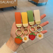 Δαχτυλίδι διακόσμησης κλειδιού αυτοκινήτου υψηλής ποιότητας Μικρό κρεμαστό μπρελόκ φρέσκο ανδρικό γυναικείο μπρελόκ Αντι-χαμένο κούμπωμα Αλυσίδα αυτοκινήτου για εσωτερικό αξεσουάρ