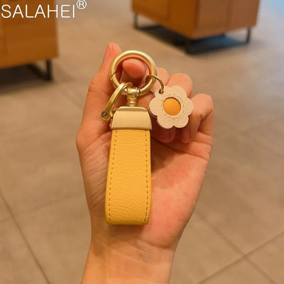 Δαχτυλίδι διακόσμησης κλειδιού αυτοκινήτου υψηλής ποιότητας Μικρό κρεμαστό μπρελόκ φρέσκο ανδρικό γυναικείο μπρελόκ Αντι-χαμένο κούμπωμα Αλυσίδα αυτοκινήτου για εσωτερικό αξεσουάρ