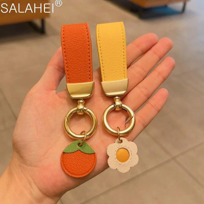 Δαχτυλίδι διακόσμησης κλειδιού αυτοκινήτου υψηλής ποιότητας Μικρό κρεμαστό μπρελόκ φρέσκο ανδρικό γυναικείο μπρελόκ Αντι-χαμένο κούμπωμα Αλυσίδα αυτοκινήτου για εσωτερικό αξεσουάρ