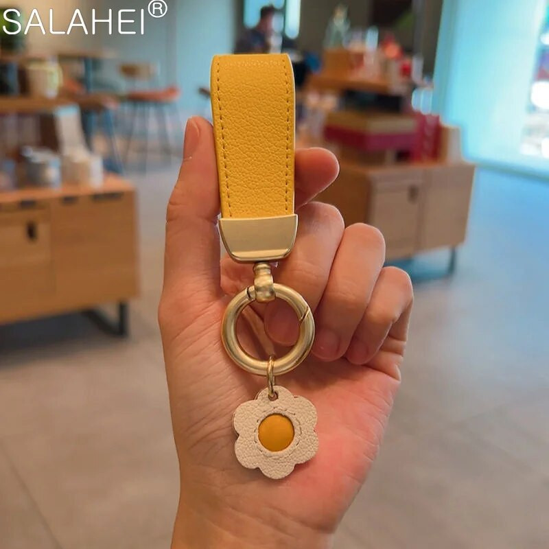 Δαχτυλίδι διακόσμησης κλειδιού αυτοκινήτου υψηλής ποιότητας Μικρό κρεμαστό μπρελόκ φρέσκο ανδρικό γυναικείο μπρελόκ Αντι-χαμένο κούμπωμα Αλυσίδα αυτοκινήτου για εσωτερικό αξεσουάρ