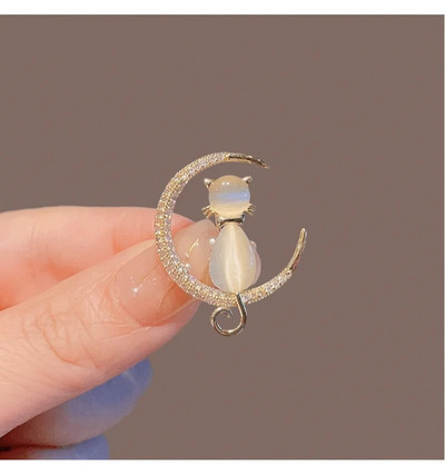 Elegantne Pearl Crystal Liblikas pärg Pross Mood Temperament Ehted Ülikond Riietus Mantel Haaknõelad