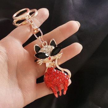 SINLEERY Χαριτωμένο σέξι μενταγιόν με κλειδί γάτας Κόκκινο ροζ κυβικό ζιργκόν Μπρελόκ Αξεσουάρ μπρελόκ Κοσμήματα Δώρο κοσμήματα φίλου