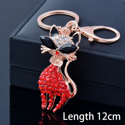 SINLEERY Slatka seksi mačka Privjesak za ključeve Crveno ružičasti privjesak od kubnog cirkonija Privjesak za ključeve Dodatni pribor Nakit Prijateljev dar nakit