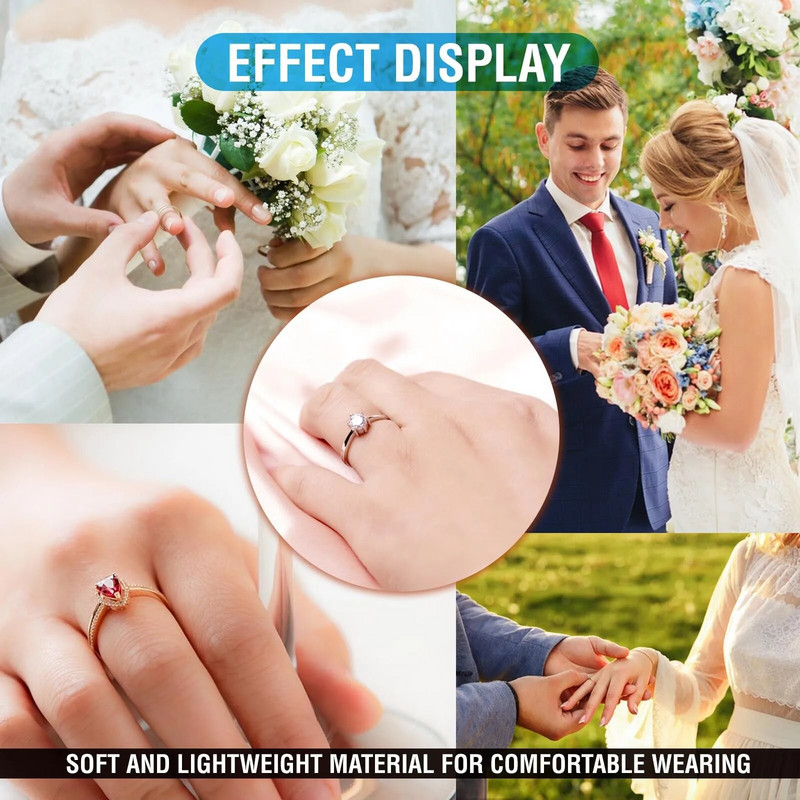 8 gab./komplektā Silikona gredzena izmēra regulētājs, neredzams vaļīgiem gredzeniem. Pirkstu gredzena izmēra mainītājs, caurspīdīgs spriegotājs rotaslietu aizsargs