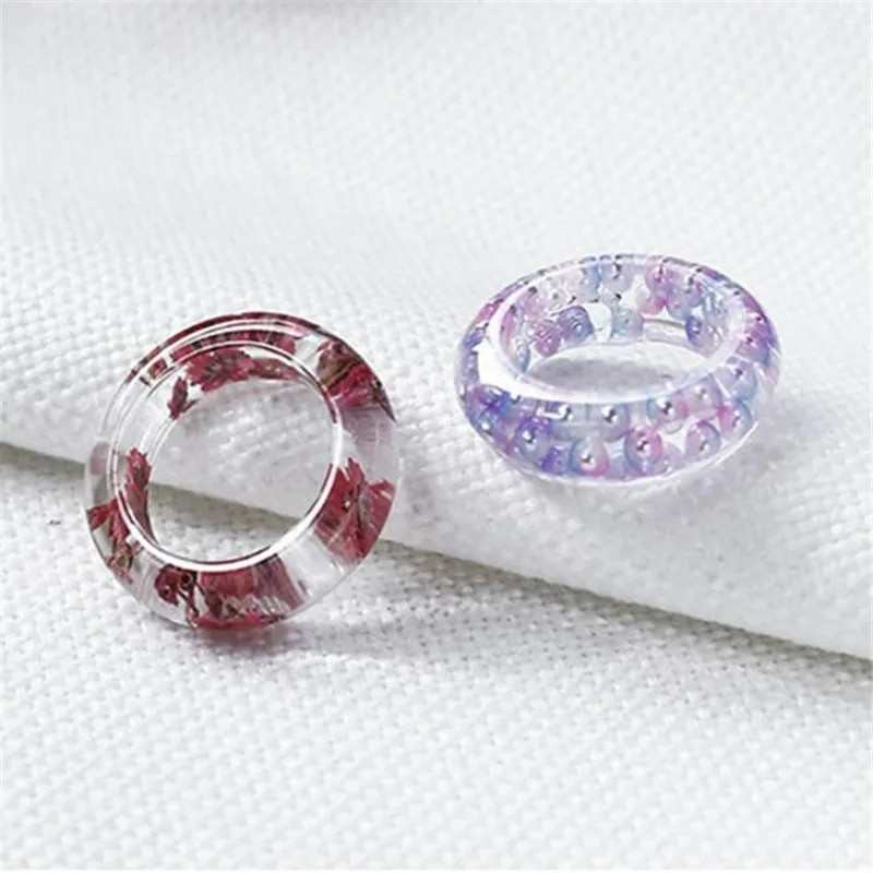 3 kom smolasti kalupi za nakit prstenje Silikonski kalupi za lijevanje za DIY smolasto prstenje Alati za silikonske kalupe za glinu epoksidna smola