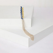 Luksusa sieviešu piespraude Rhinestone, garš pavediens, pušķis, atloka piespraudes, kviešu auss, aksesuāri, rotaslietas sievietēm, apģērbi