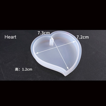 Καλούπι κοσμήματος σε σχήμα καρδιάς Εξάγωνο Highlight Κυματιστό Oval Expoxy Resin Mold κοσμηματοπωλείο για την κατασκευή κοσμημάτων μενταγιόν μενταγιόν εργαλεία