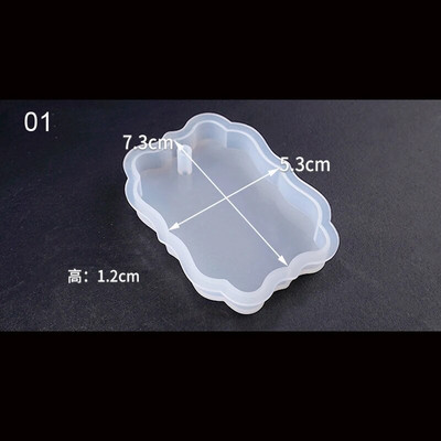 Sirds formas veidnes sešstūra izcelt viļņaini ovālas ekspoksīda sveķu veidnes rotaslietu veidne rotaslietu kulonu kulonu instrumentu izgatavošanai