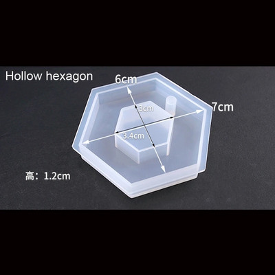 Sirds formas veidnes sešstūra izcelt viļņaini ovālas ekspoksīda sveķu veidnes rotaslietu veidne rotaslietu kulonu kulonu instrumentu izgatavošanai