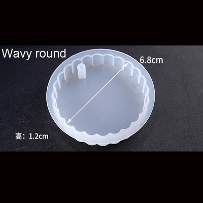 Sirds formas veidnes sešstūra izcelt viļņaini ovālas ekspoksīda sveķu veidnes rotaslietu veidne rotaslietu kulonu kulonu instrumentu izgatavošanai