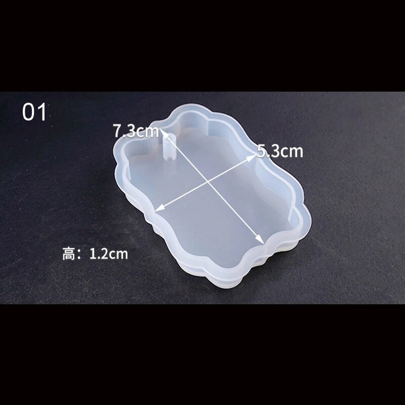 Sirds formas veidnes sešstūra izcelt viļņaini ovālas ekspoksīda sveķu veidnes rotaslietu veidne rotaslietu kulonu kulonu instrumentu izgatavošanai