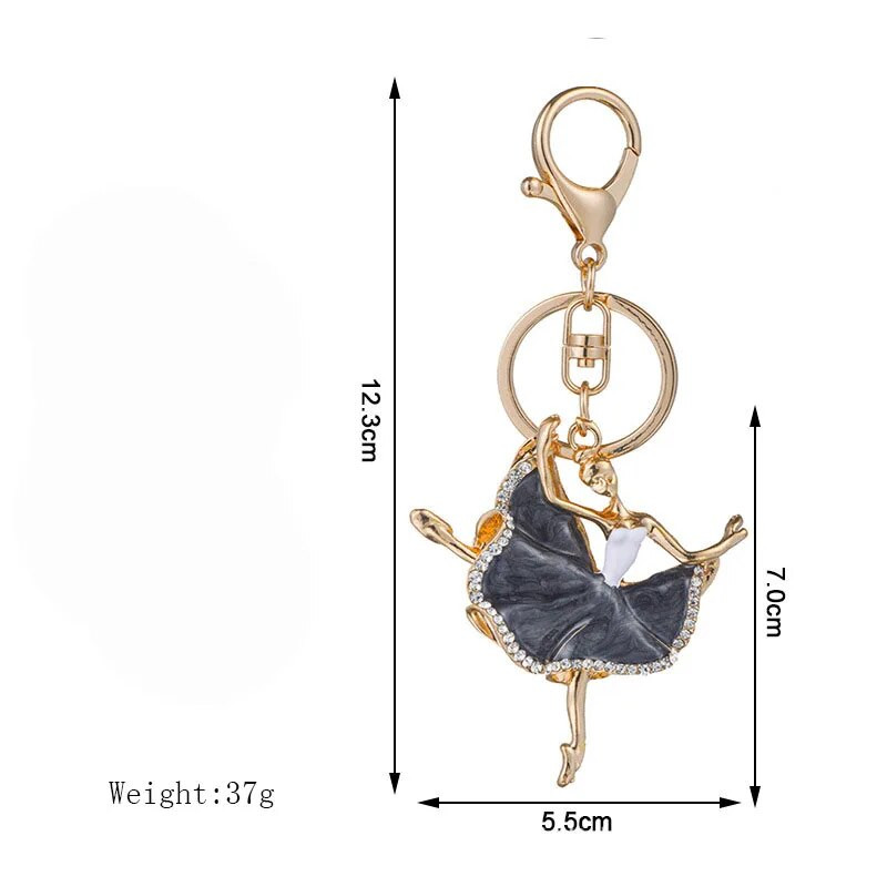 Divat Balerina Kristály Kulcstartó csecsebecse Strasszkő Autó Kulcstartó Táska Bűvész Női Kulcstartó Lányok Kulcsok Autók Kiegészítők J3135