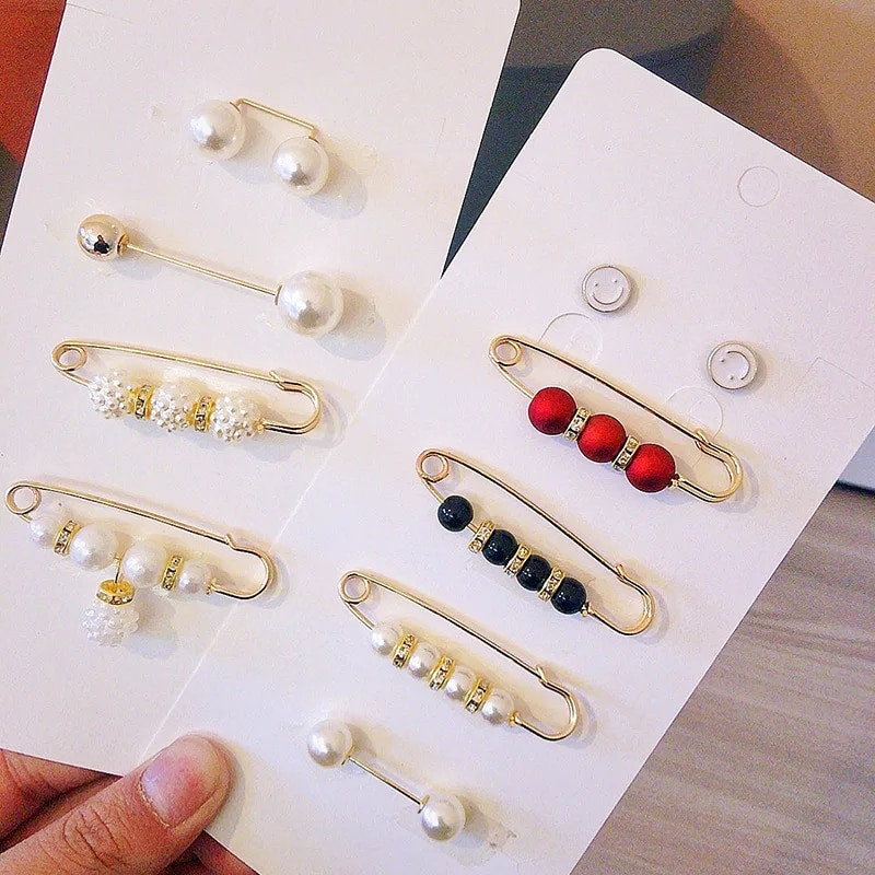 Γυναικεία Νέα βελόνα μέσης Τζιν φούστα Μέση μεγάλη αλλαγή Μικρή καρφίτσα κατά του τρεξίματος Σταθερά ρούχα Κλιπ μέσης αγκράφα Καρφίτσα H1369