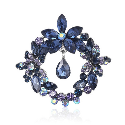 Beaut&Berry Rhinestone vainagu saktas sievietēm Unisex ziedu piespraudes Olīvu zaru saktas Biroja ballīšu ikdienas aksesuāri Dāvanas