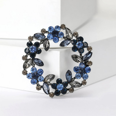 Beaut&Berry Rhinestone vainagu saktas sievietēm Unisex ziedu piespraudes Olīvu zaru saktas Biroja ballīšu ikdienas aksesuāri Dāvanas