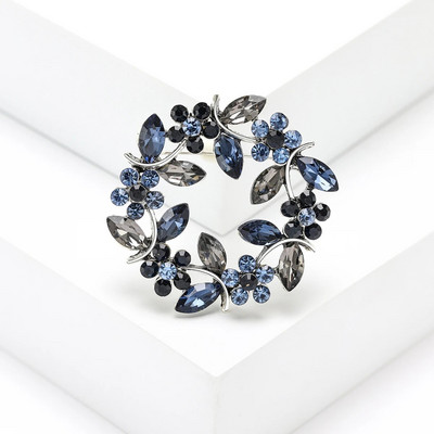 Beaut&Berry Rhinestone vainagu saktas sievietēm Unisex ziedu piespraudes Olīvu zaru saktas Biroja ballīšu ikdienas aksesuāri Dāvanas