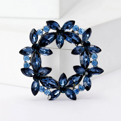 Beaut&Berry Rhinestone vainagu saktas sievietēm Unisex ziedu piespraudes Olīvu zaru saktas Biroja ballīšu ikdienas aksesuāri Dāvanas