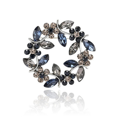 Beaut&Berry Rhinestone vainagu saktas sievietēm Unisex ziedu piespraudes Olīvu zaru saktas Biroja ballīšu ikdienas aksesuāri Dāvanas