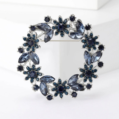 Beaut&Berry Rhinestone vainagu saktas sievietēm Unisex ziedu piespraudes Olīvu zaru saktas Biroja ballīšu ikdienas aksesuāri Dāvanas