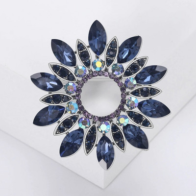 Beaut&Berry Rhinestone vainagu saktas sievietēm Unisex ziedu piespraudes Olīvu zaru saktas Biroja ballīšu ikdienas aksesuāri Dāvanas