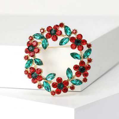 Beaut&Berry Rhinestone vainagu saktas sievietēm Unisex ziedu piespraudes Olīvu zaru saktas Biroja ballīšu ikdienas aksesuāri Dāvanas