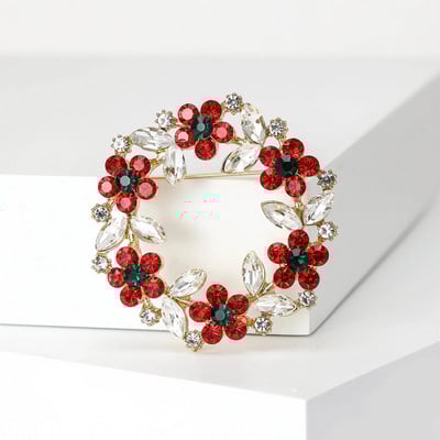 Beaut&Berry Rhinestone vainagu saktas sievietēm Unisex ziedu piespraudes Olīvu zaru saktas Biroja ballīšu ikdienas aksesuāri Dāvanas