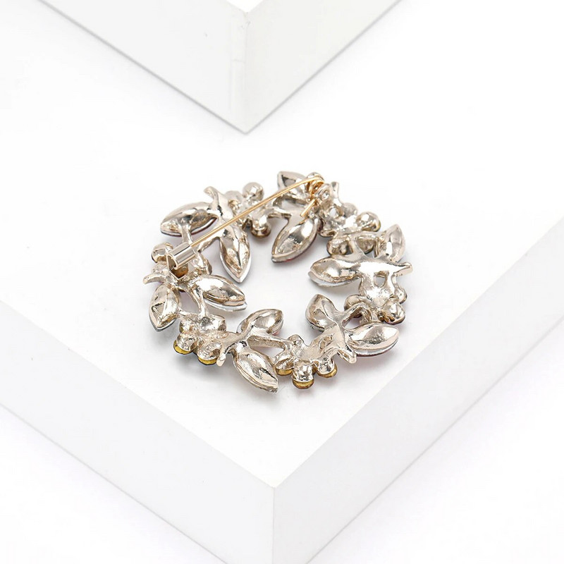 Beaut&Berry Rhinestone vainagu saktas sievietēm Unisex ziedu piespraudes Olīvu zaru saktas Biroja ballīšu ikdienas aksesuāri Dāvanas