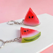 arbuusi võtmehoidja Suvine puu Arbuus Melon Vaigu PVC võtmehoidja Üliõpilase Sõbrakott Rahakott Auto võti Ehted Rippuv võtmehoidja