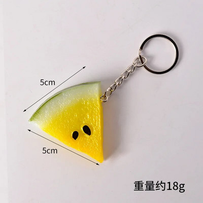 arbuusi võtmehoidja Suvine puu Arbuus Melon Vaigu PVC võtmehoidja Üliõpilase Sõbrakott Rahakott Auto võti Ehted Rippuv võtmehoidja