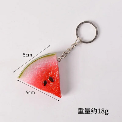 arbuusi võtmehoidja Suvine puu Arbuus Melon Vaigu PVC võtmehoidja Üliõpilase Sõbrakott Rahakott Auto võti Ehted Rippuv võtmehoidja